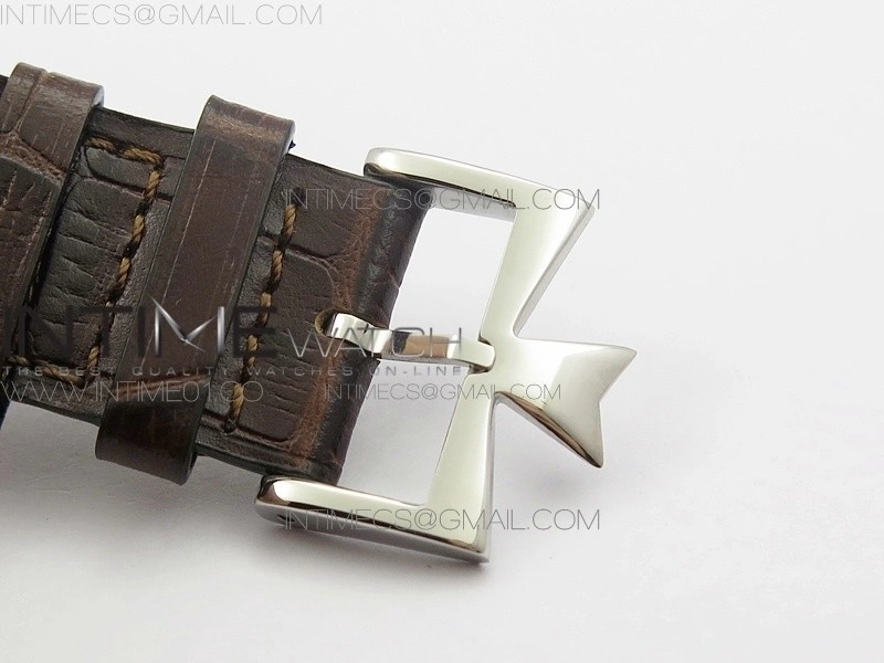 VC Zodiac Tourbillon SS BMF Silver Dial on Brown Leather Strap
