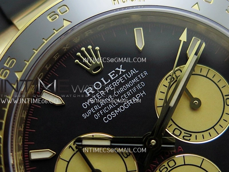 Daytona 126518 904L YG VF 1:1 Best Edition Black Dial YG Subdial On Black Oysterflex Rubber Strap DD4131
