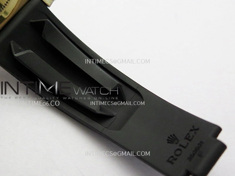 Daytona 126518 904L YG VF 1:1 Best Edition Black Dial YG Subdial On Black Oysterflex Rubber Strap DD4131