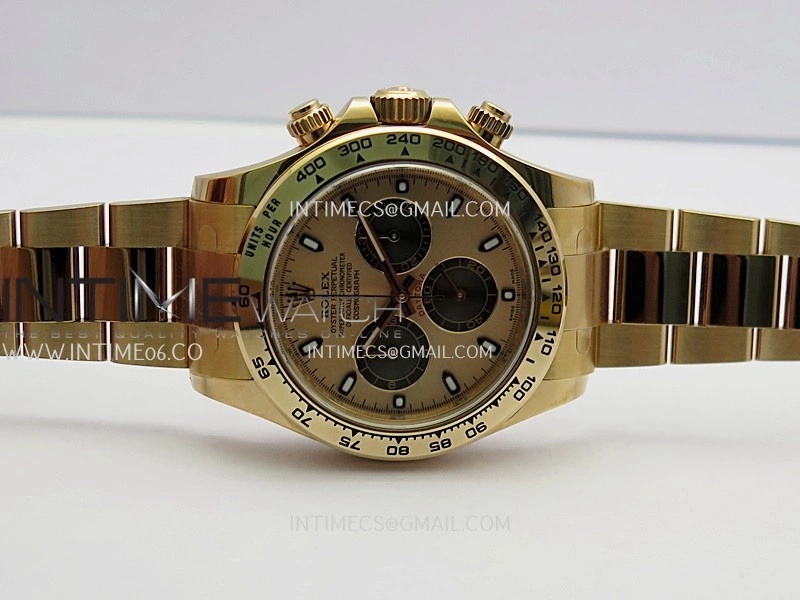 Daytona 116505 904L RG VF 1:1 Best Edition RG Dial Black Subdial Stick Marker On 904L RG Bracelet DD4130