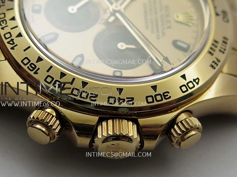 Daytona 116505 904L RG VF 1:1 Best Edition RG Dial Black Subdial Stick Marker On 904L RG Bracelet DD4130