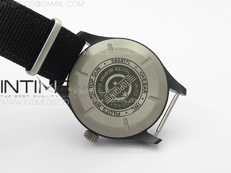 Pilot Mark XVIII TOPGUN SFTI Ceramic M+ 1:1 Best Edition Black Dial on Black Nylon Strap A2892