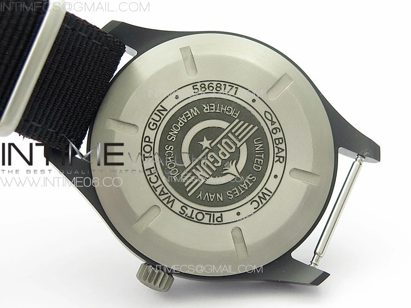 Pilot Mark XVIII TOPGUN SFTI Ceramic M+ 1:1 Best Edition Black Dial on Black Nylon Strap A2892