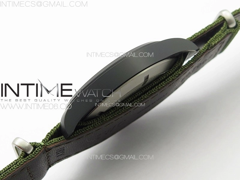 Pilot Mark XVIII TOPGUN SFTI Ceramic M+ 1:1 Best Edition Black Dial on Green Nylon Strap A2892