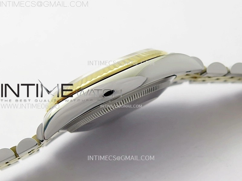 DateJust 36 SS 126233 904L SS YG VSF 1:1 Best Edition Gold Fluted Dial Diamonds Markers on Jubilee Bracelet VS3235