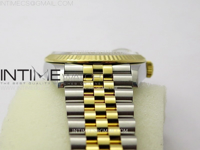 DateJust 36 SS 126233 904L SS YG VSF 1:1 Best Edition Gold Fluted Dial Diamonds Markers on Jubilee Bracelet VS3235