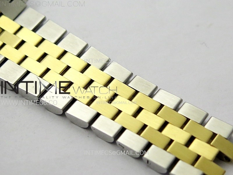 DateJust 36 SS 126233 904L SS YG VSF 1:1 Best Edition Gold Fluted Dial Diamonds Markers on Jubilee Bracelet VS3235