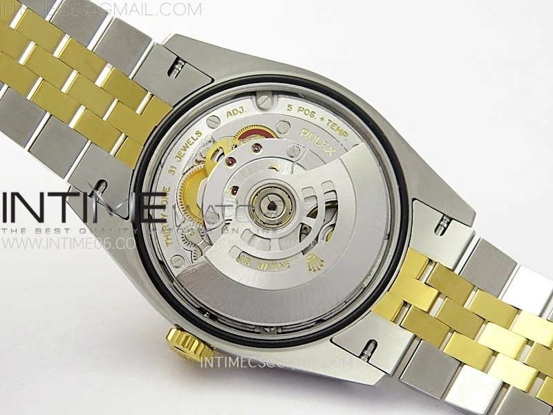 DateJust 36 SS 126233 904L SS YG VSF 1:1 Best Edition Gold Fluted Dial Diamonds Markers on Jubilee Bracelet VS3235