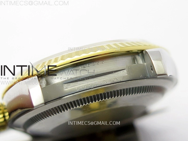 DateJust 36 SS 126233 904L SS YG VSF 1:1 Best Edition Gold Fluted Dial Diamonds Markers on Jubilee Bracelet VS3235