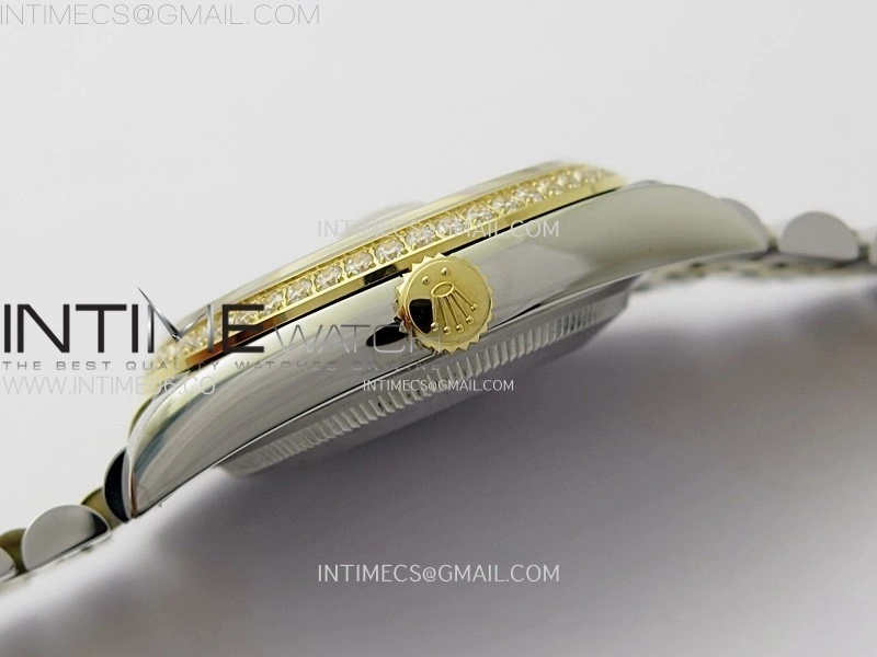 DateJust 36 126283 904L SS YG VSF 1:1 Best Edition Gold Fluted Dial Diamonds Markers on Jubilee Bracelet VS3235