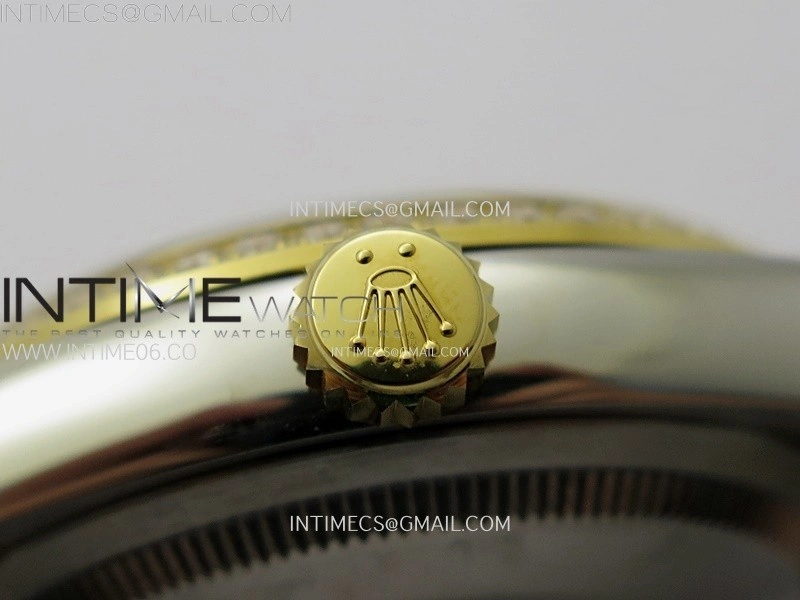 DateJust 36 126283 904L SS YG VSF 1:1 Best Edition Gold Fluted Dial Diamonds Markers on Jubilee Bracelet VS3235