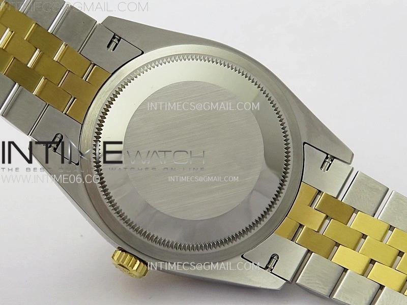DateJust 36 126283 904L SS YG VSF 1:1 Best Edition Gold Fluted Dial Diamonds Markers on Jubilee Bracelet VS3235