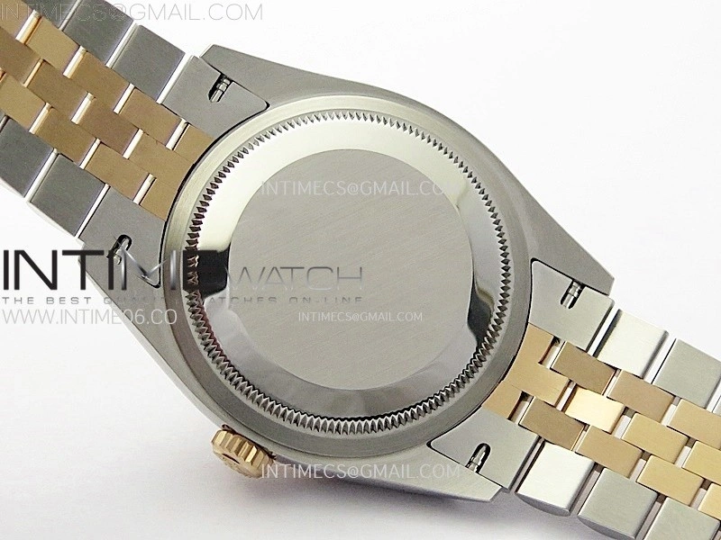 DateJust 36 SS 126231 904L SS RG VSF 1:1 Best Edition Gray Fluted Dial Diamonds Markers on Jubilee Bracelet VS3235