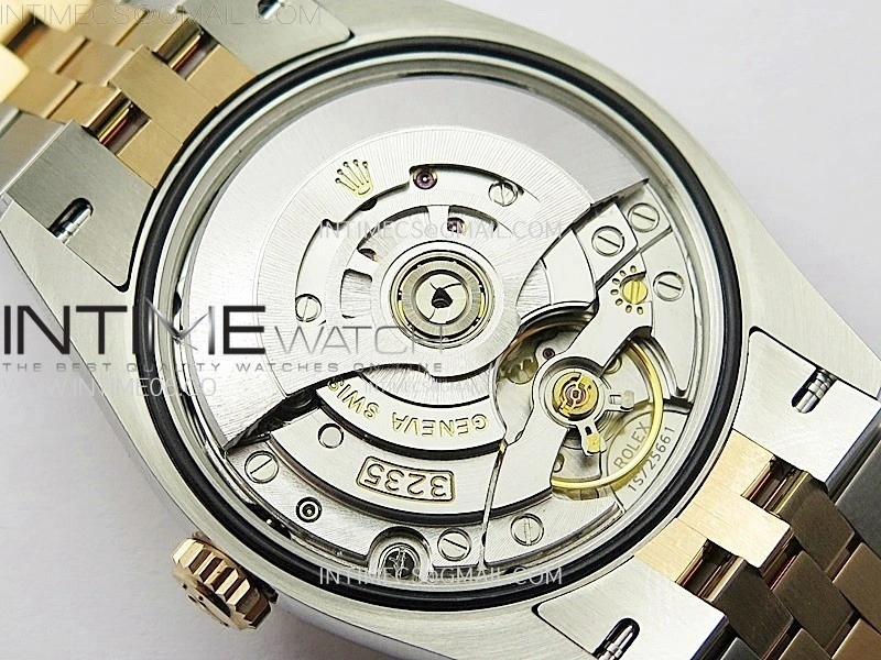 DateJust 36 SS 126231 904L SS RG VSF 1:1 Best Edition Gray Fluted Dial Diamonds Markers on Jubilee Bracelet VS3235