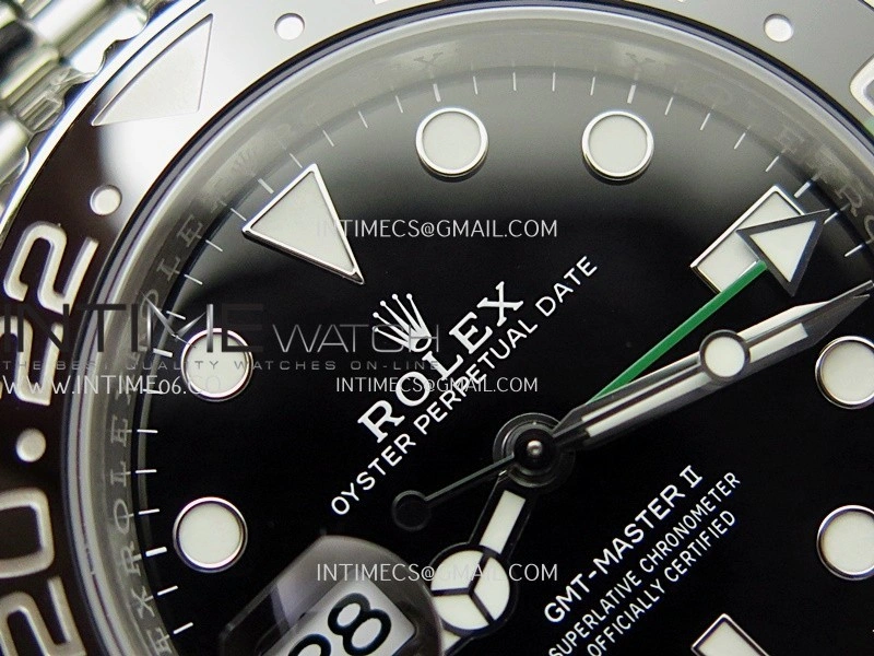 GMT-Master II 126720 VTNR 904L Steel V3 VSF 1:1 Best Edition Black Dial On Jubilee Bracelet DD3285 CHS
