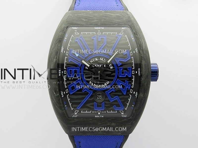 Vanguard Racing Carbon V45 Purple ABF Best Edition On Purple Nylon Strap A2824