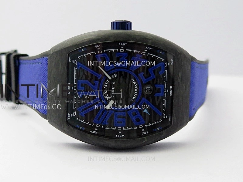 Vanguard Racing Carbon V45 Purple ABF Best Edition On Purple Nylon Strap A2824