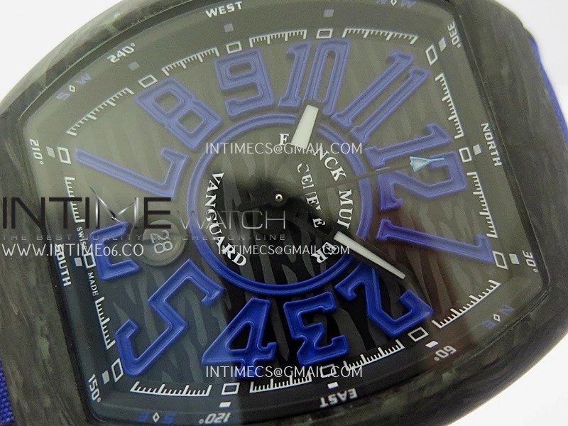 Vanguard Racing Carbon V45 Purple ABF Best Edition On Purple Nylon Strap A2824
