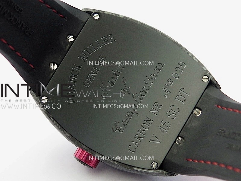 Vanguard Racing Carbon V45 Red ABF Best Edition On Red Nylon Strap A2824