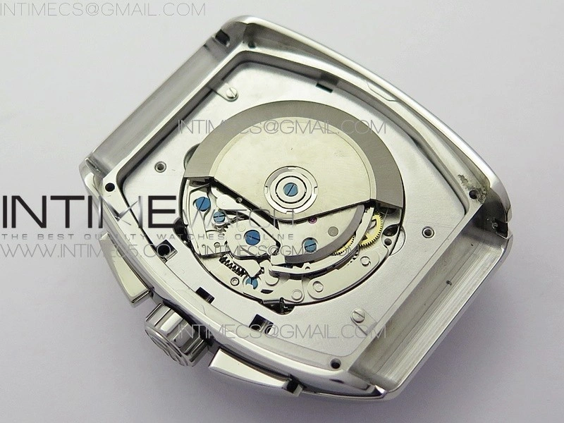 Vanguard V45 Chrono SS ABF Best Edition Black Dial on Black Gummy Strap A7750
