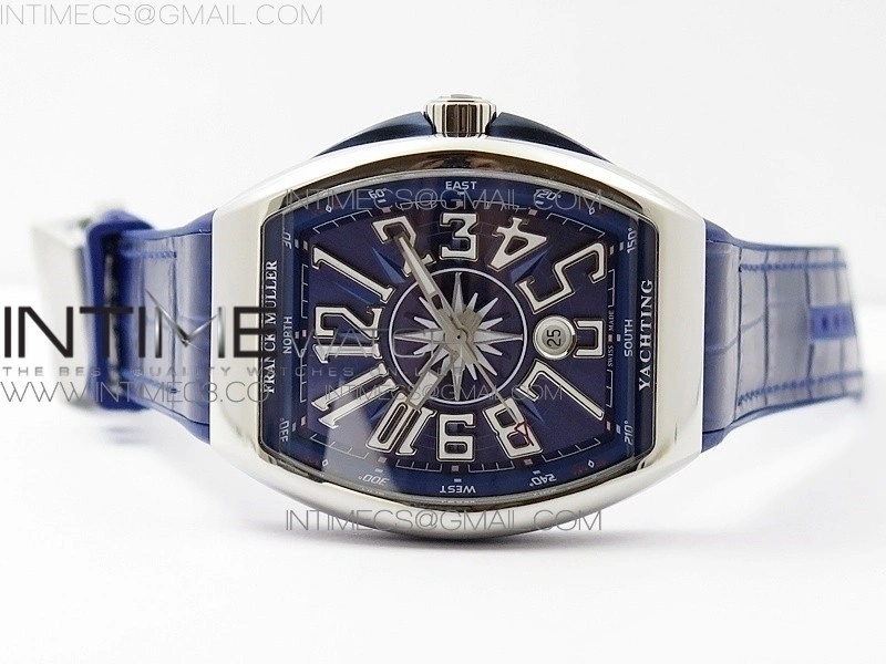 Vanguard V45 SS ABF Best Edition Blue Textured Dial on Blue Gummy Strap A2824