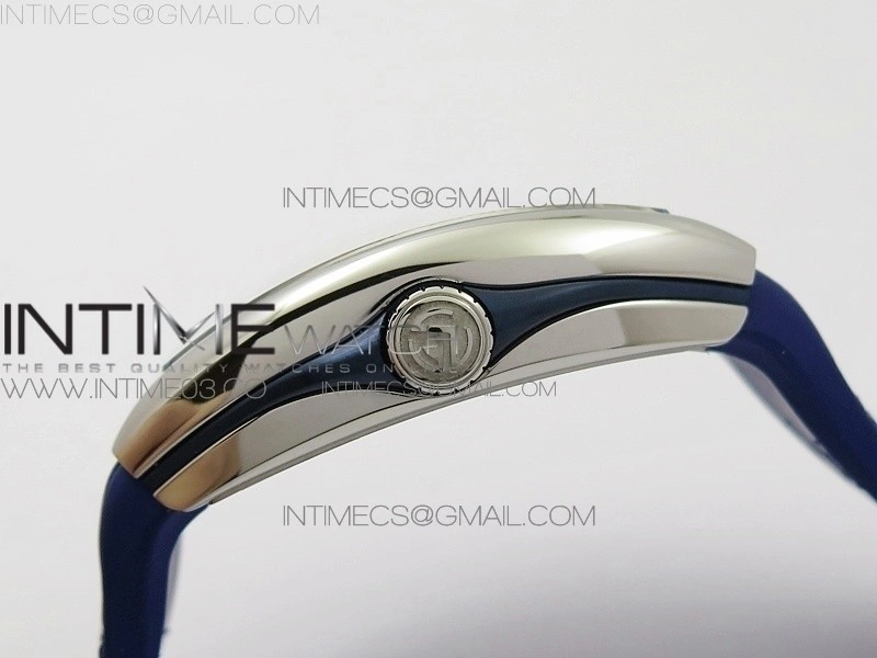 Vanguard V45 SS ABF Best Edition Blue Textured Dial on Blue Gummy Strap A2824