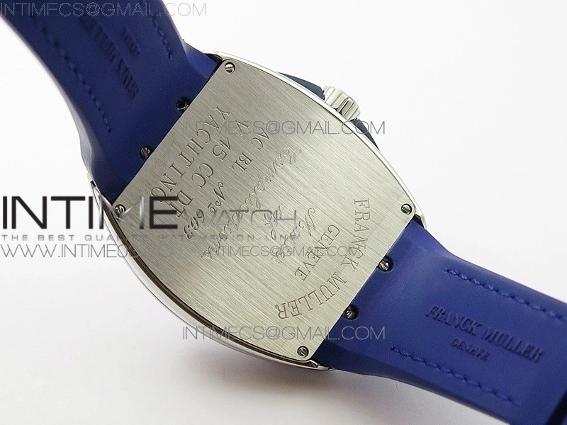 Vanguard V45 SS ABF Best Edition Blue Textured Dial on Blue Gummy Strap A2824