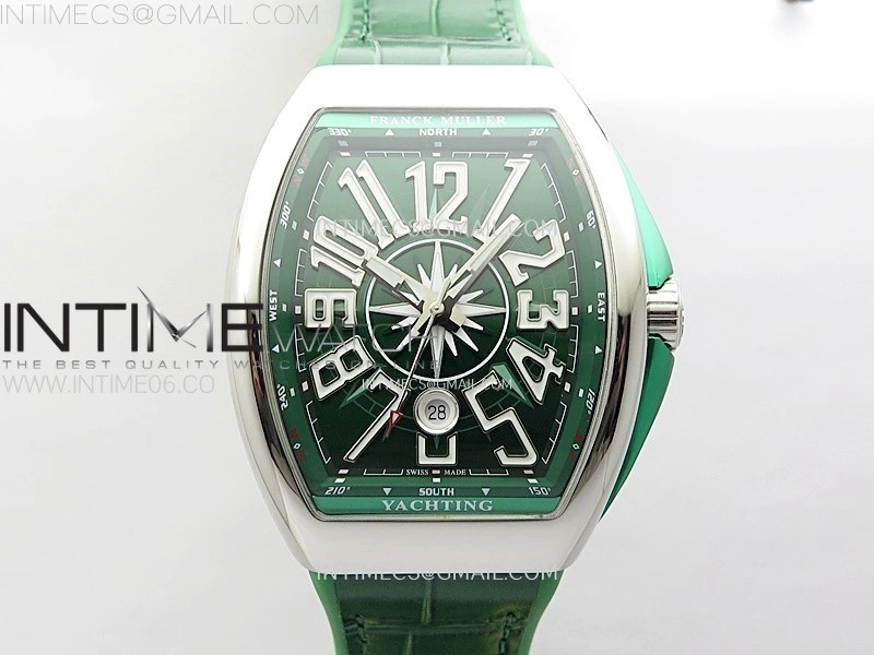 Vanguard V45 SS ABF Best Edition Green Dial On Green Gummy Strap A2824