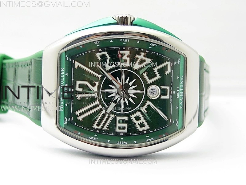 Vanguard V45 SS ABF Best Edition Green Dial On Green Gummy Strap A2824