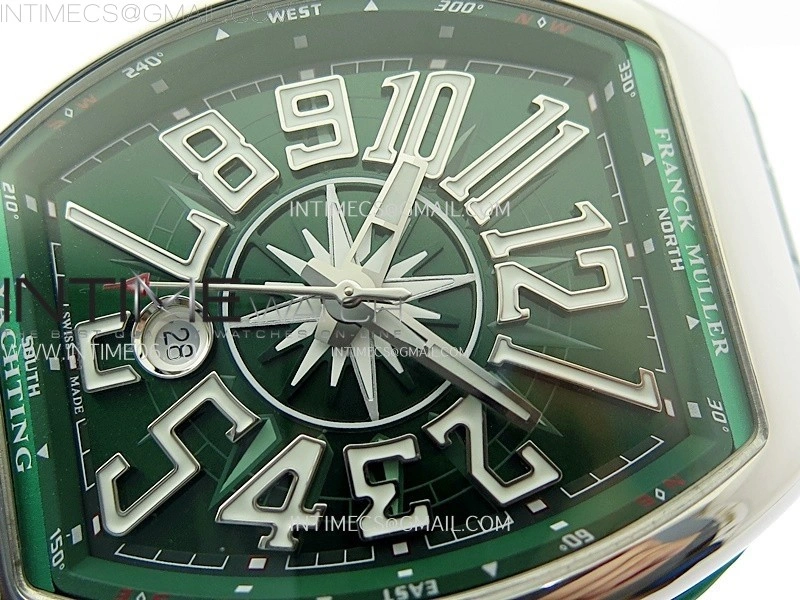 Vanguard V45 SS ABF Best Edition Green Dial On Green Gummy Strap A2824