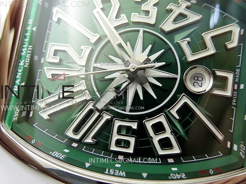 Vanguard V45 SS ABF Best Edition Green Dial On Green Gummy Strap A2824