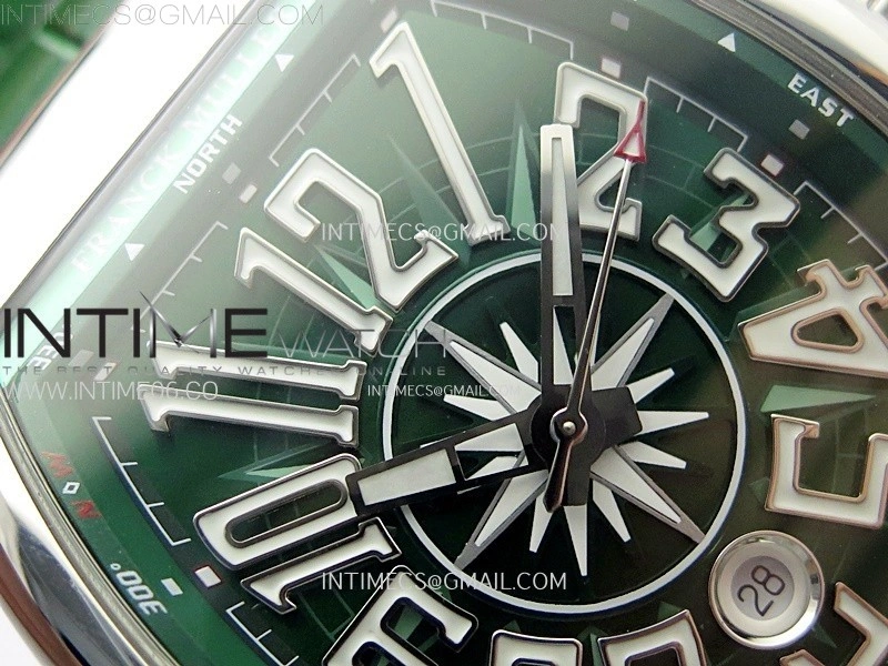 Vanguard V45 SS ABF Best Edition Green Dial On Green Gummy Strap A2824