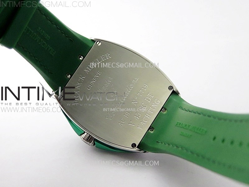 Vanguard V45 SS ABF Best Edition Green Dial On Green Gummy Strap A2824
