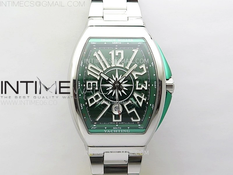 Vanguard V45 SS ABF Best Edition Green Dial On SS Bracelet A2824