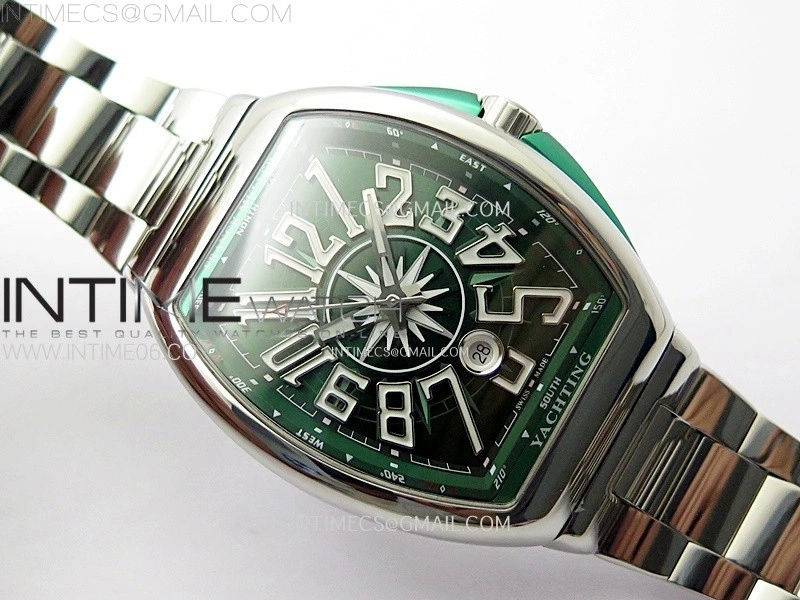 Vanguard V45 SS ABF Best Edition Green Dial On SS Bracelet A2824