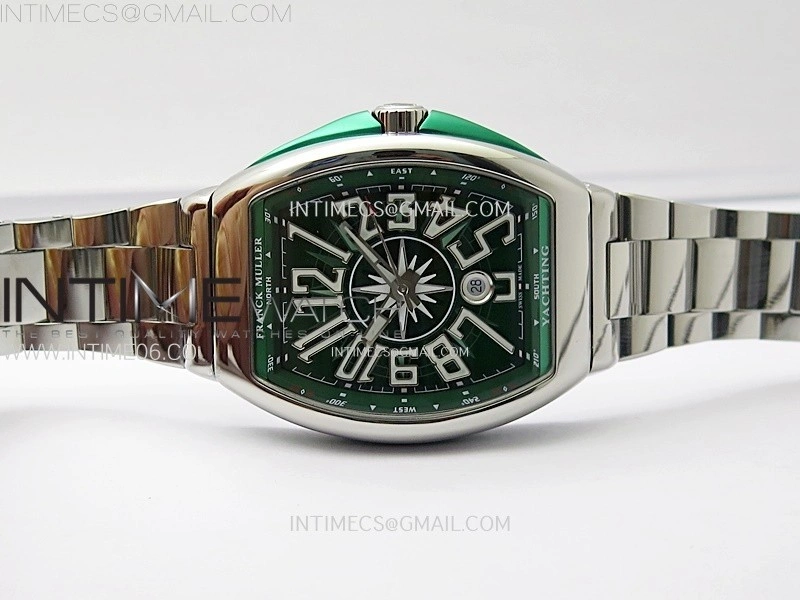 Vanguard V45 SS ABF Best Edition Green Dial On SS Bracelet A2824
