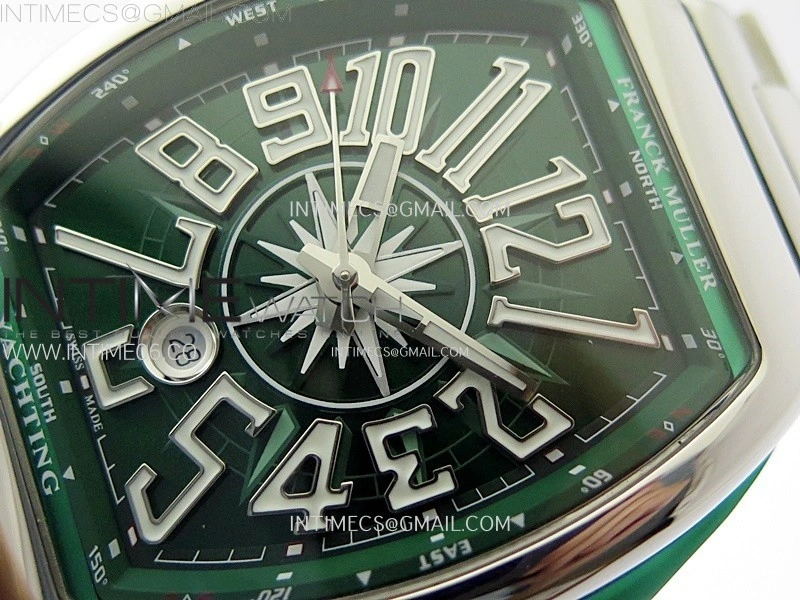 Vanguard V45 SS ABF Best Edition Green Dial On SS Bracelet A2824
