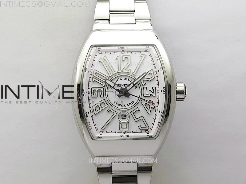 Vanguard V45 SS ABF Best Edition White Dial On SS Bracelet A2824