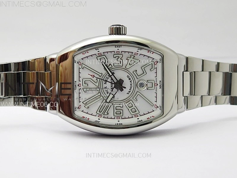 Vanguard V45 SS ABF Best Edition White Dial On SS Bracelet A2824