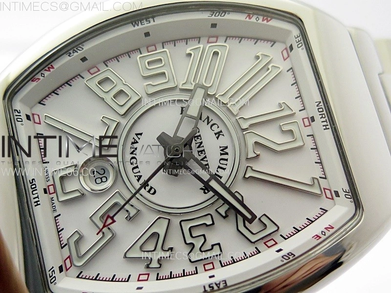 Vanguard V45 SS ABF Best Edition White Dial On SS Bracelet A2824