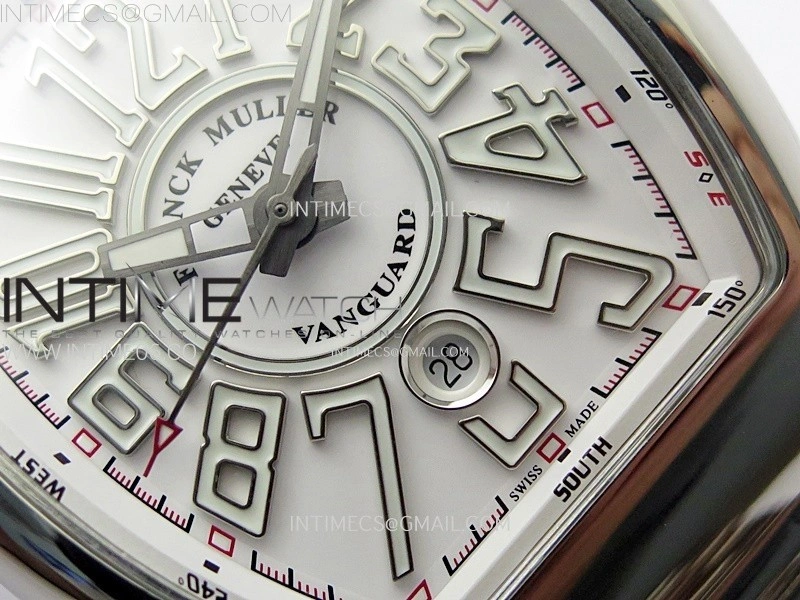 Vanguard V45 SS ABF Best Edition White Dial On SS Bracelet A2824