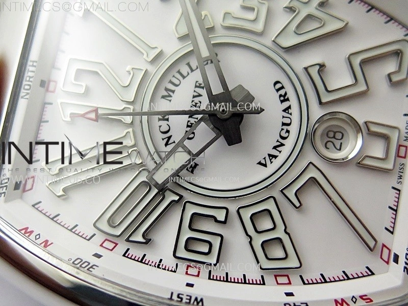 Vanguard V45 SS ABF Best Edition White Dial On SS Bracelet A2824