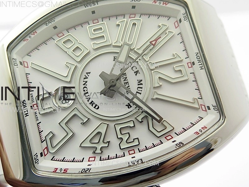 Vanguard V45 SS ABF Best Edition White Dial On White Gummy Strap A2824