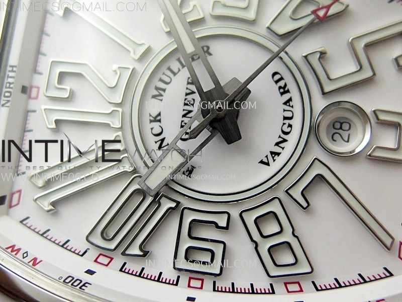 Vanguard V45 SS ABF Best Edition White Dial On White Gummy Strap A2824