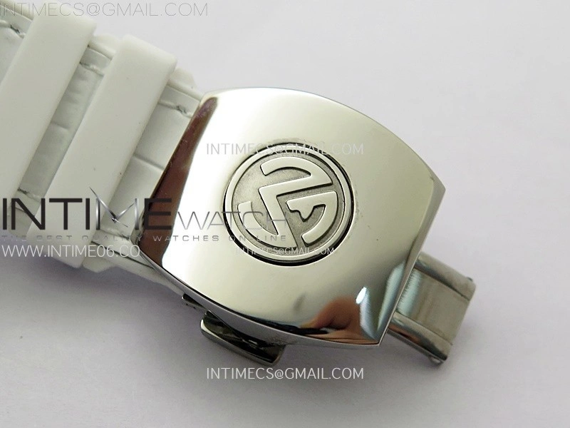 Vanguard V45 SS ABF Best Edition White Dial On White Gummy Strap A2824
