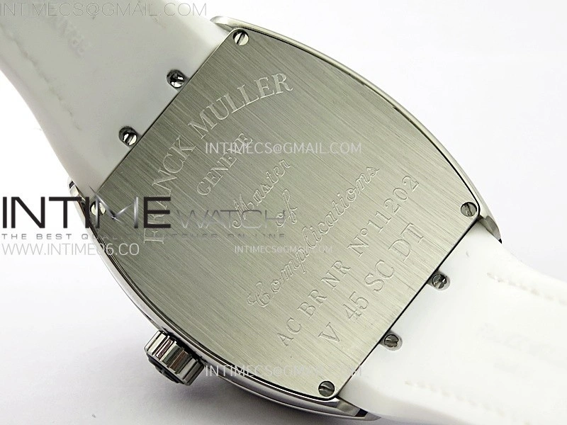 Vanguard V45 SS ABF Best Edition White Dial On White Gummy Strap A2824