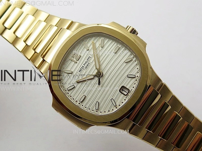 Nautilus 7118 New Version Ladies RG PPF 1:1 Best Edition White Dial on RG Bracelet A324 Super Clone