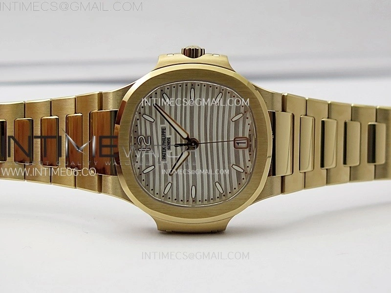 Nautilus 7118 New Version Ladies RG PPF 1:1 Best Edition White Dial on RG Bracelet A324 Super Clone