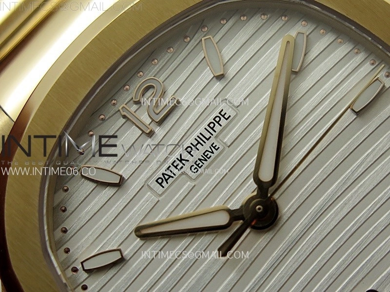Nautilus 7118 New Version Ladies RG PPF 1:1 Best Edition White Dial on RG Bracelet A324 Super Clone