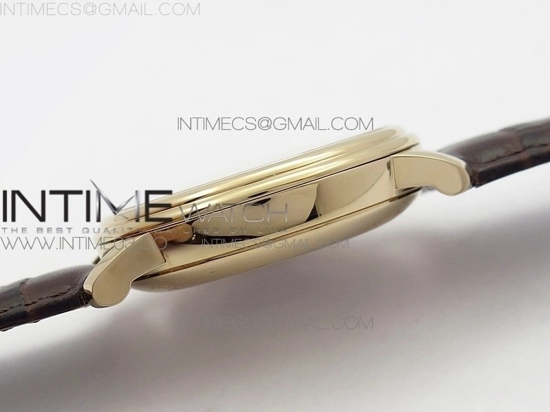 Villeret 6669 RG V2 HG 1:1 Best Edition White Dial On brown leather Strap